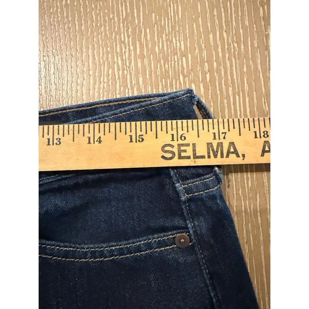 Banana Republic Jeans Women 30 Dark Wash Ultra High Rise Barrel Leg Button Fly - Picture 9 of 10